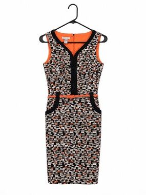 London Times Geometric Colorblock Sheath Dress – Women’s Size 10